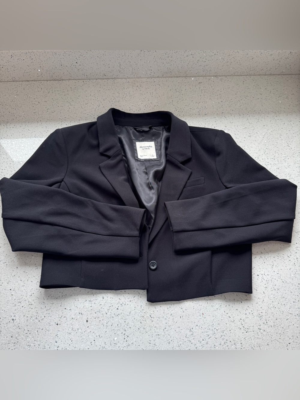 Abercrombie Black Cropped Blazer